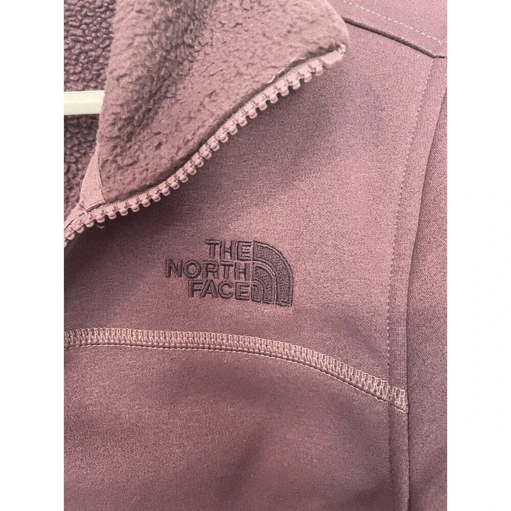 North Face Jacket Womens XS Full‎ Zip Long Sleeve Outdoors Purple Fleece Soft